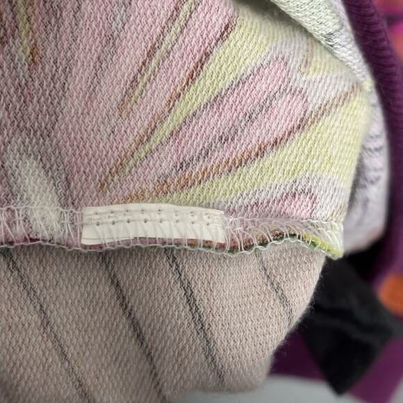 Desigual Women's Printed Round Neck Casual Blouson Dress Green/Purple Large - Picture 7 of 10